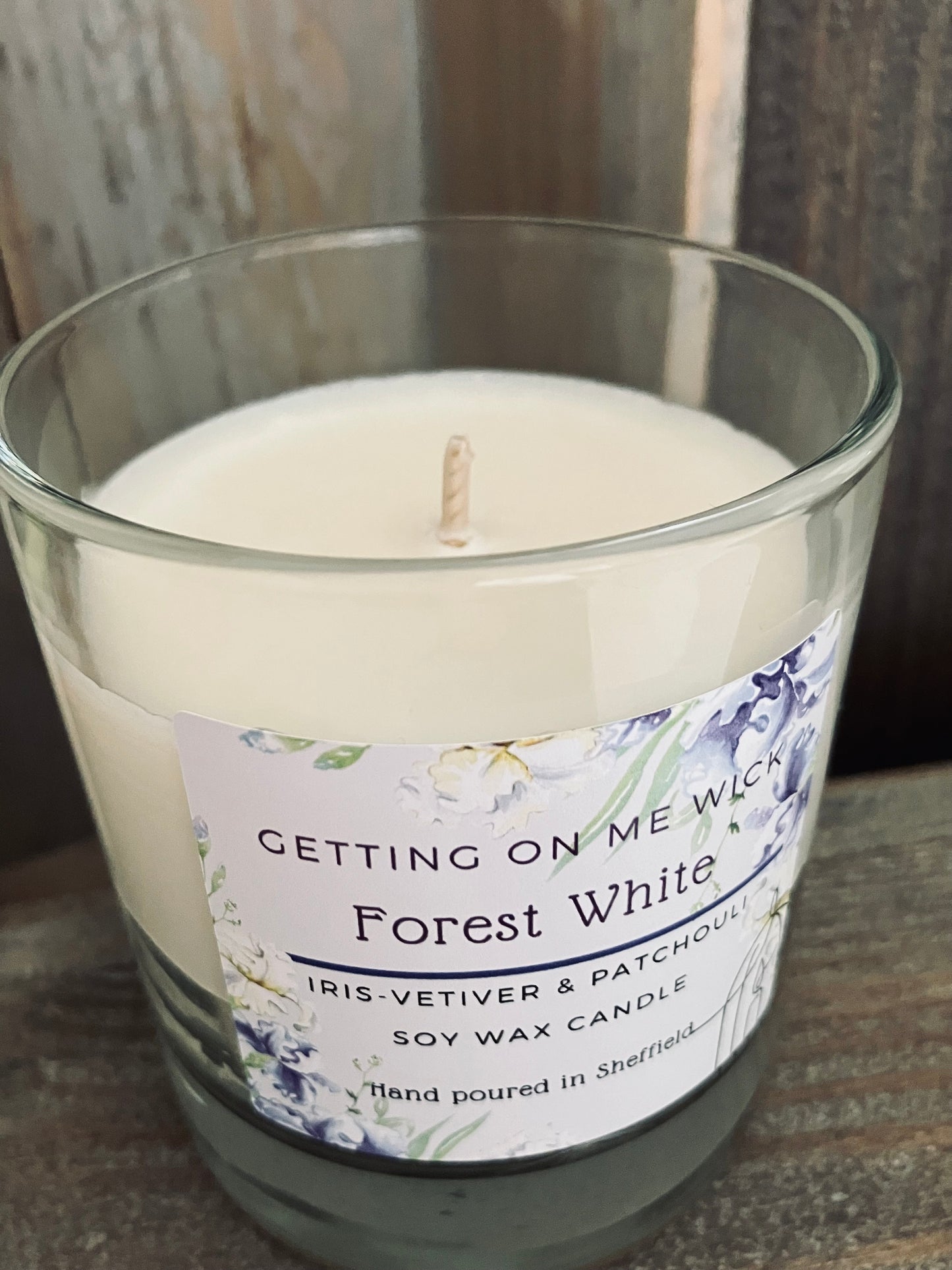 Forest White Candle