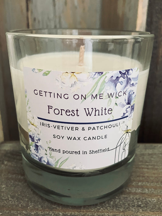 Forest White Candle