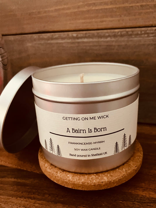 A Bairn Is Born Candle